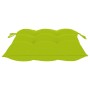 Silla mecedora de madera maciza teca con cojín verde brillante de vidaXL, Sillas de jardín - Ref: Foro24-3062783, Precio: 162...