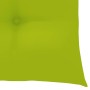 Silla mecedora de madera maciza teca con cojín verde brillante de vidaXL, Sillas de jardín - Ref: Foro24-3062783, Precio: 162...