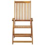 Sillas de jardín plegables 3 uds y cojines madera maciza acacia de vidaXL, Sillas de jardín - Ref: Foro24-3064102, Precio: 25...