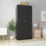 Armario de madera contrachapada negro 90x52x200 cm de vidaXL, Armarios roperos - Ref: Foro24-800631, Precio: 179,10 €, Descue...