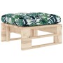 Otomana de jardín de palets madera de pino impregnada de vidaXL, Sofás modulares de exterior - Ref: Foro24-3066468, Precio: 6...