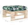 Otomana de jardín de palets madera de pino impregnada de vidaXL, Sofás modulares de exterior - Ref: Foro24-3066468, Precio: 6...