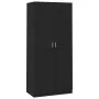 Armario de madera contrachapada negro 90x52x200 cm de vidaXL, Armarios roperos - Ref: Foro24-800631, Precio: 179,10 €, Descue...