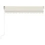 Toldo automático con LED sensor de viento color crema 300x250cm de vidaXL, Toldos - Ref: Foro24-3068872, Precio: 468,15 €, De...