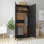 Armario de madera contrachapada negro 90x52x200 cm de vidaXL, Armarios roperos - Ref: Foro24-800631, Precio: 180,94 €, Descue...