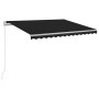 Toldo manual retráctil con LED antracita 300x250 cm de vidaXL, Toldos - Ref: Foro24-3068864, Precio: 278,34 €, Descuento: %