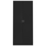 Armario de madera contrachapada negro 90x52x200 cm de vidaXL, Armarios roperos - Ref: Foro24-800631, Precio: 180,94 €, Descue...