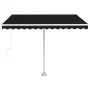 Toldo manual retráctil con luz LED antracita 300x250 cm de vidaXL, Toldos - Ref: Foro24-3069504, Precio: 376,71 €, Descuento: %