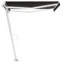 Toldo manual retráctil con luz LED antracita 300x250 cm de vidaXL, Toldos - Ref: Foro24-3069504, Precio: 376,71 €, Descuento: %