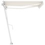 Toldo automático con LED sensor de viento color crema 300x250cm de vidaXL, Toldos - Ref: Foro24-3069512, Precio: 604,78 €, De...