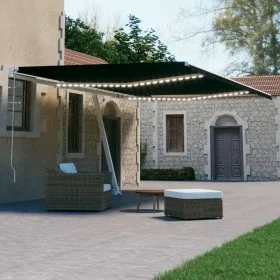 Toldo automático LED sensor de viento gris antracita 600x300 cm de vidaXL, Toldos - Ref: Foro24-3069614, Precio: 896,65 €, De...