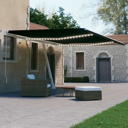Toldo automático LED sensor de viento gris antracita 600x300 cm de vidaXL, Toldos - Ref: Foro24-3069614, Precio: 1,00 €, Desc...