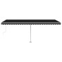Toldo automático LED sensor de viento gris antracita 600x300 cm de vidaXL, Toldos - Ref: Foro24-3069614, Precio: 1,00 €, Desc...