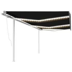 Toldo automático LED sensor de viento gris antracita 6x3 m de vidaXL, Toldos - Ref: Foro24-3070014, Precio: 912,27 €, Descuen...