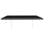 Toldo automático LED sensor de viento gris antracita 6x3 m de vidaXL, Toldos - Ref: Foro24-3070014, Precio: 1,00 €, Descuento: %