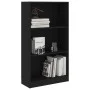 Estantería de 3 niveles madera contrachapada negra 60x24x109cm de vidaXL, Librerías y estanterías - Ref: Foro24-800865, Preci...