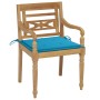 Sillas Batavia 8 unidades madera maciza de teca con cojines de vidaXL, Sillas de jardín - Ref: Foro24-3073353, Precio: 1,00 €...