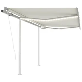 Toldo automático con LED y sensor de viento crema 3x2,5 m de vidaXL, Toldos - Ref: Foro24-3069912, Precio: 562,78 €, Descuent...