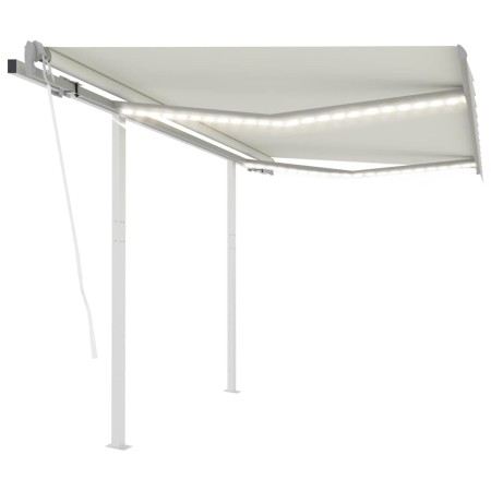Toldo automático con LED y sensor de viento crema 3x2,5 m de vidaXL, Toldos - Ref: Foro24-3069912, Precio: 594,81 €, Descuent...