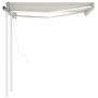 Toldo automático con LED y sensor de viento crema 3x2,5 m de vidaXL, Toldos - Ref: Foro24-3069912, Precio: 594,81 €, Descuent...