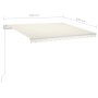 Toldo automático con LED y sensor de viento crema 3x2,5 m de vidaXL, Toldos - Ref: Foro24-3069912, Precio: 594,81 €, Descuent...