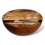 Mesa de centro forma cuenco base acero madera maciza reciclada de vidaXL, Mesas de centro - Ref: Foro24-241648, Precio: 93,82...