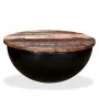 Mesa de centro de madera maciza reciclada negra en forma de bol de vidaXL, Mesas de centro - Ref: Foro24-245259, Precio: 112,...