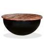 Mesa de centro de madera maciza reciclada negra en forma de bol de vidaXL, Mesas de centro - Ref: Foro24-245259, Precio: 112,...