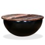 Mesa de centro de madera maciza reciclada negra en forma de bol de vidaXL, Mesas de centro - Ref: Foro24-245259, Precio: 113,...
