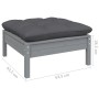 Muebles de jardín 5 pzas con cojines antracita madera de pino de vidaXL, Conjuntos de jardín - Ref: Foro24-3096006, Precio: 3...