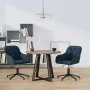 Sillas de comedor giratorias 2 uds terciopelo azul de vidaXL, Sillas de comedor - Ref: Foro24-3103376, Precio: 175,14 €, Desc...