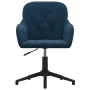 Sillas de comedor giratorias 2 uds terciopelo azul de vidaXL, Sillas de comedor - Ref: Foro24-3103376, Precio: 175,14 €, Desc...