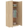 Armario de madera contrachapada roble Sonoma 80x52x180 cm de vidaXL, Armarios roperos - Ref: Foro24-800624, Precio: 206,37 €,...