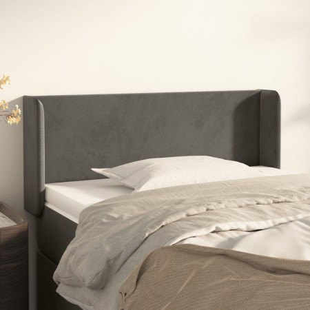 Cabecero de terciopelo gris oscuro 103x16x78/88 cm de vidaXL, Cabeceros y pies de cama - Ref: Foro24-3118531, Precio: 51,93 €...
