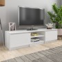 Mueble TV madera contrachapada blanco brillante 140x40x35,5cm de vidaXL, Muebles TV - Ref: Foro24-800654, Precio: 96,15 €, De...