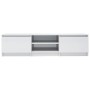 Mueble TV madera contrachapada blanco brillante 140x40x35,5cm de vidaXL, Muebles TV - Ref: Foro24-800654, Precio: 96,15 €, De...