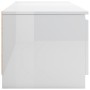 Mueble TV madera contrachapada blanco brillante 140x40x35,5cm de vidaXL, Muebles TV - Ref: Foro24-800654, Precio: 96,15 €, De...