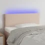 Kopfteil mit LED-Kunstleder in der Farbe Cappuccino, 80 x 5 x 78/88 cm von vidaXL, Kopf- und Fußteile - Ref: Foro24-3121409, ...