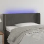 Dark gray velvet headboard with LED 103x16x78/88 cm by vidaXL, Headboards and footboards - Ref: Foro24-3122999, Price: 59,51 ...