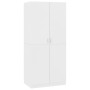 Armario de madera contrachapada blanco 80x52x180 cm de vidaXL, Armarios roperos - Ref: Foro24-800621, Precio: 193,14 €, Descu...