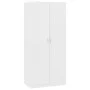 Armario de madera contrachapada blanco 80x52x180 cm de vidaXL, Armarios roperos - Ref: Foro24-800621, Precio: 173,34 €, Descu...