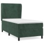 Cama box spring con colchón terciopelo verde oscuro 90x200 cm de vidaXL, Camas y somieres - Ref: Foro24-3129072, Precio: 395,...