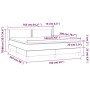 Cama box spring con colchón tela color crema 160x200 cm de vidaXL, Camas y somieres - Ref: Foro24-3129646, Precio: 507,66 €, ...