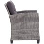 Muebles de jardín 6 pzas y cojines ratán sintético gris oscuro de vidaXL, Sofás de exterior - Ref: Foro24-46150, Precio: 615,...