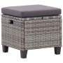 Muebles de jardín 6 pzas y cojines ratán sintético gris oscuro de vidaXL, Sofás de exterior - Ref: Foro24-46150, Precio: 615,...