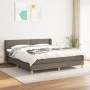 Boxspringbett mit taupegrauer Stoffmatratze 160x200 cm von vidaXL, Betten und Lattenroste - Ref: Foro24-3130205, Preis: 497,3...