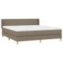 Boxspringbett mit taupegrauer Stoffmatratze 160x200 cm von vidaXL, Betten und Lattenroste - Ref: Foro24-3130205, Preis: 497,3...