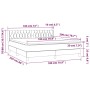 Cama box spring con colchón tela color crema 180x200 cm de vidaXL, Camas y somieres - Ref: Foro24-3130534, Precio: 607,47 €, ...