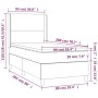 Cama box spring colchón y LED terciopelo verde oscuro 90x200 cm de vidaXL, Camas y somieres - Ref: Foro24-3139424, Precio: 37...