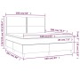 Cama box spring con colchón tela color crema 160x200 cm de vidaXL, Camas y somieres - Ref: Foro24-3141710, Precio: 579,42 €, ...